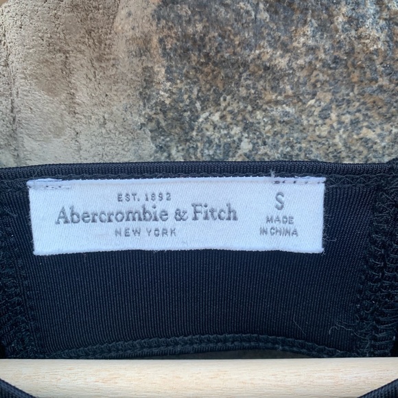 Abercrombie & Fitch Sleek Black Drop Waist Dress - Picture 2 of 3